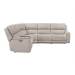 Pemberly Row Quartz 6 Piece Zero Gravity Power Reclining Sectional