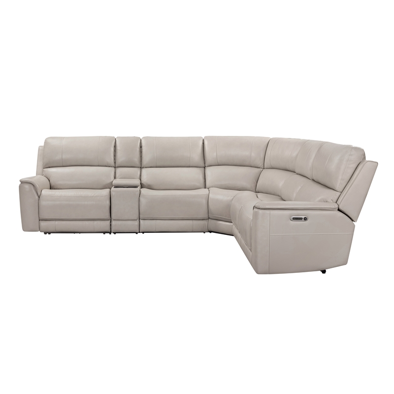 Pemberly Row Quartz 6 Piece Zero Gravity Power Reclining Sectional