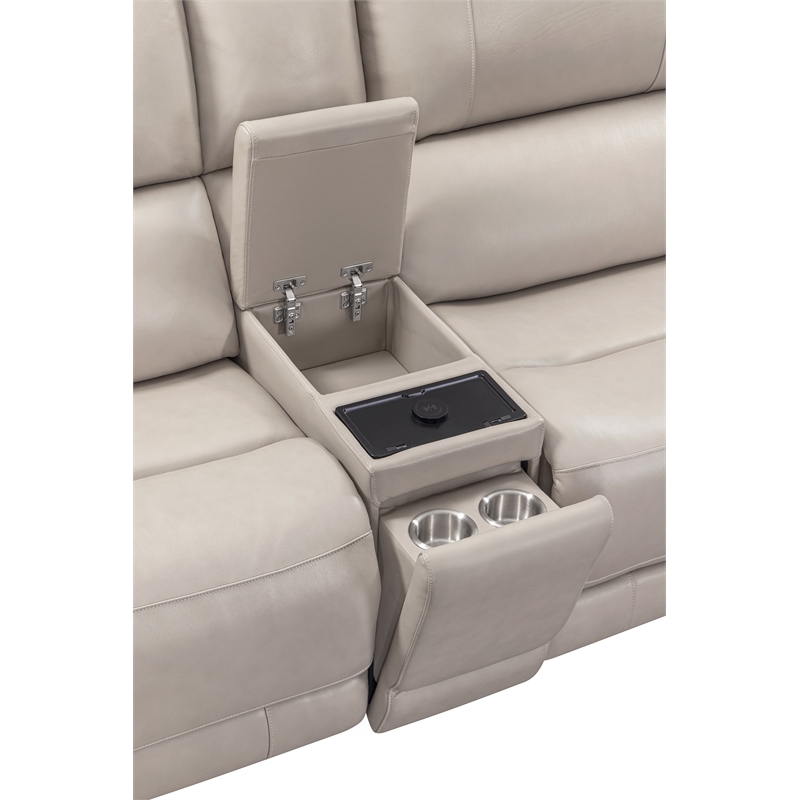Pemberly Row Quartz 6 Piece Zero Gravity Power Reclining Sectional