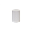 Pemberly Row Modern Solid Wood Round Chair Side Table in White