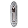 Pemberly Row Rustic Cast Iron Metal Mens Room Placard Wall Sign