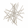 Pemberly Row Large Abstract Metal Wall Decor with Texture in Gold