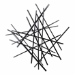 Pemberly Row Small Abstract Textured Metal Wall Decor in Black