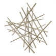 Pemberly Row Small Abstract Textured Metal Wall Decor in Gold