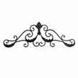 Pemberly Row Curved Rustic Metal Door Topper Wall Decorative Accent