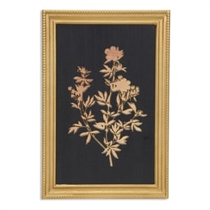 Pemberly Row Gold Framed Garden Flowers Decorative Wall Print