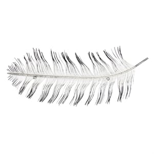 Pemberly Row Metal Feather Themed Decorative Wall Decor in Gold