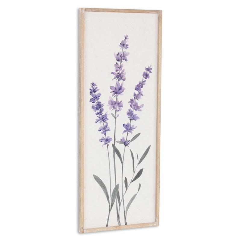 Pemberly Row Vertical Flowering Lavender Bouquet Wall Panel Right