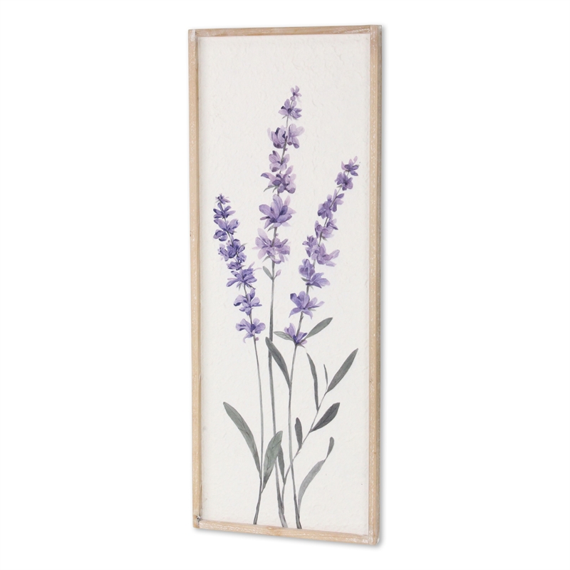 Pemberly Row Vertical Flowering Lavender Bouquet Wall Panel Right