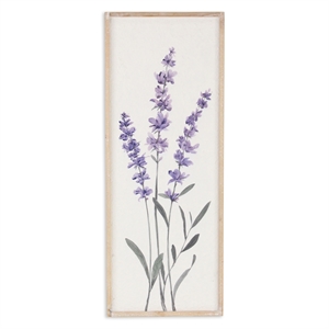 Pemberly Row Vertical Flowering Lavender Bouquet Wall Panel Right