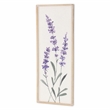 Pemberly Row Vertical Flowering Lavender Bouquet Wall Panel Left