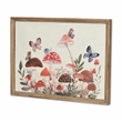 Pemberly Row Colorful Forest Mushroom Metal Wall Art for Nature Decor