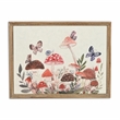 Pemberly Row Colorful Forest Mushroom Metal Wall Art for Nature Decor
