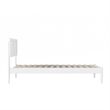 Pemberly Row Twin Solid Wood Platform Bed with Slat Support in White