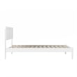 Pemberly Row Full Solid Wood Platform Bed with Slat Support in White