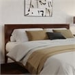 Pemberly Row King Solid Wood Platform Bed with Slat Support in Walnut