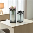 Pemberly Row Set of 2 Fluted Glass Lanterns 16