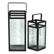 Pemberly Row Set of 2 Fluted Glass Lanterns 16