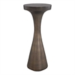 Pemberly Row Indoor/Outdoor Cast Iron Round Drink Table in Bronze