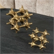 Pemberly Row Connection Modern Sculptures in Brass (Set of 2)