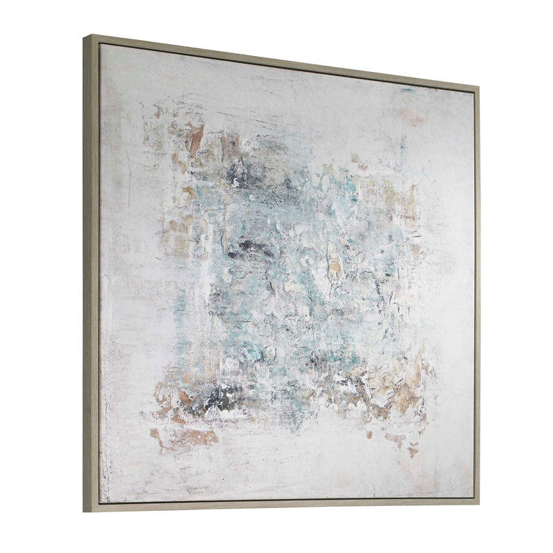 Pemberly Row Abstract Framed Canvas Art Painting Set in Multi-Color