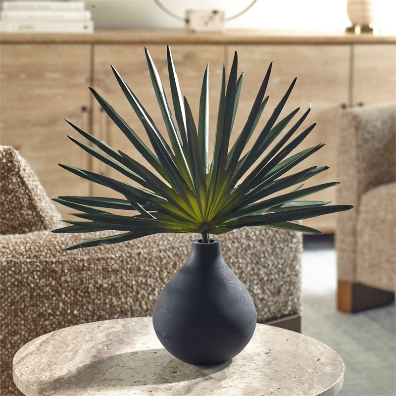 Pemberly Row Sculptural Decorative Accent Piece and Vase in Black