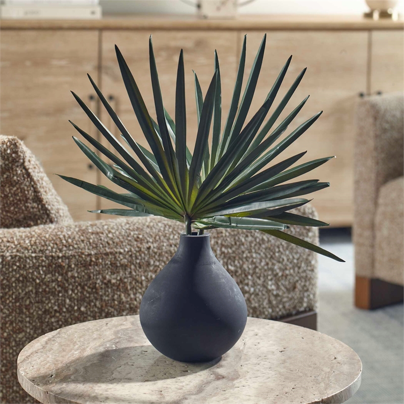 Pemberly Row Sculptural Decorative Accent Piece and Vase in Black