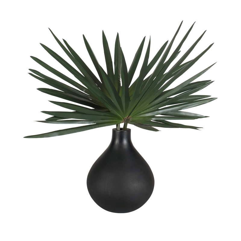 Pemberly Row Sculptural Decorative Accent Piece and Vase in Black