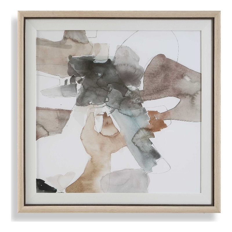 Pemberly Row Framed Abstract Gallery Wall Art Print in Multi-Color