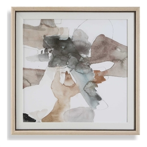 Pemberly Row Framed Abstract Gallery Wall Art Print in Multi-Color