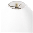 Pemberly Row Glazed Ceramic Table Lamp with Linen Shade in Green