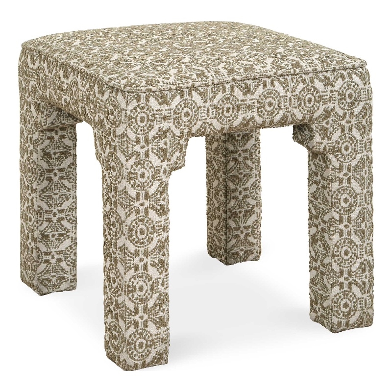 Pemberly Row Upholstered Small Channel Tufted Bench in Emerald Green