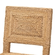 Pemberly Row Natural Seagrass and Mahogany Wood Counter Stool