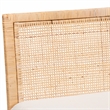 Pemberly Row Light Honey Rattan 3-Piece Dining Nook Set with Cushions
