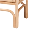 Pemberly Row Natural Rattan 1-Drawer Nightstand with Geometric Detail