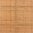 Pemberly Row Natural Rattan and Mahogany Wood Queen Headboard with Rounded Panel