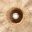 Pemberly Row Natural Scalloped Rattan Pendant Lampshade with Sombrero Shape