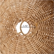 Pemberly Row Natural Scalloped Rattan Bell Pendant Lampshade