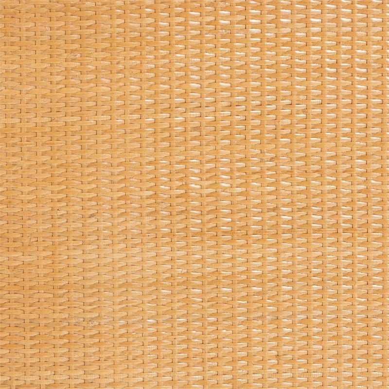 Pemberly Row Light Honey Rattan 3-Drawer Storage Cabinet with Woven Detail