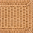 Pemberly Row Light Honey Braided Rattan Coffee Table with Open Shelf