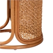 Pemberly Row Honey Rattan 2-Piece Nesting End Table Set with Round Tops