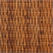 Pemberly Row Natural Rattan Wingback Counter Stool with Braided Detail