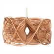 Pemberly Row Natural Rattan Geometric Pendant Lampshade for Ceiling Fixture
