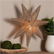 Pemberly Row Handwoven Jute 7-Point Star Pendant Lampshade for Ceiling