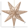 Pemberly Row Handwoven Jute 7-Point Star Pendant Lampshade for Ceiling