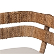 Pemberly Row 3-Piece Seagrass Dining Nook Set with L-Shaped Corner Benches