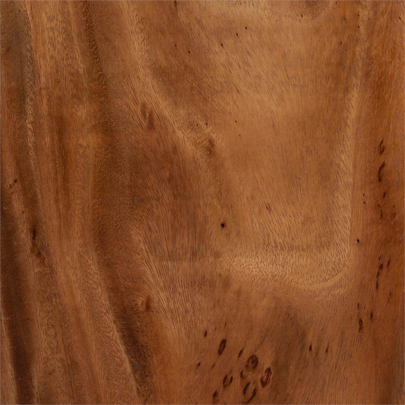 Pemberly Row Solid Suar Wood Dining Chair Set of 2 with Split Back Design