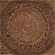 Pemberly Row Handwoven Seagrass Storage Bench with Spiral Design and Lid