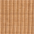 Pemberly Row Square Scalloped Rattan Ottoman with Removable Cushion