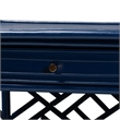 Pemberly Row Chippendale-Style Rattan Nightstand with Drawer and 2 Shelves